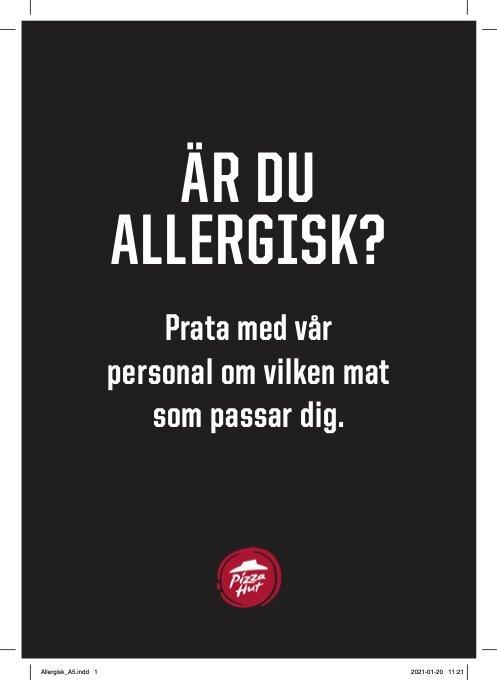 Skylt Allergrisk
