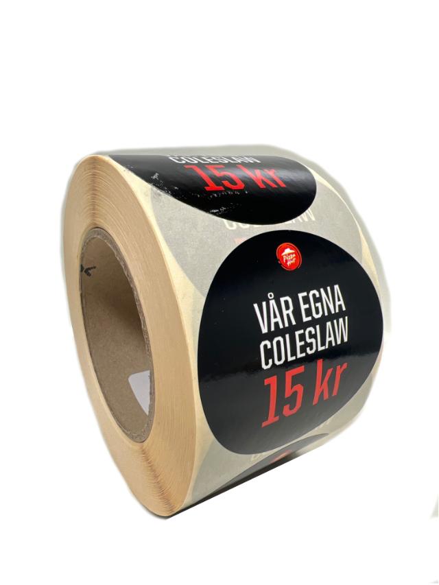 Klisteretikett rulle Coldslaw