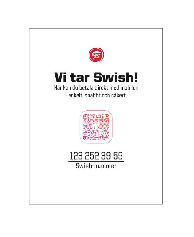 Klistermärke Swish