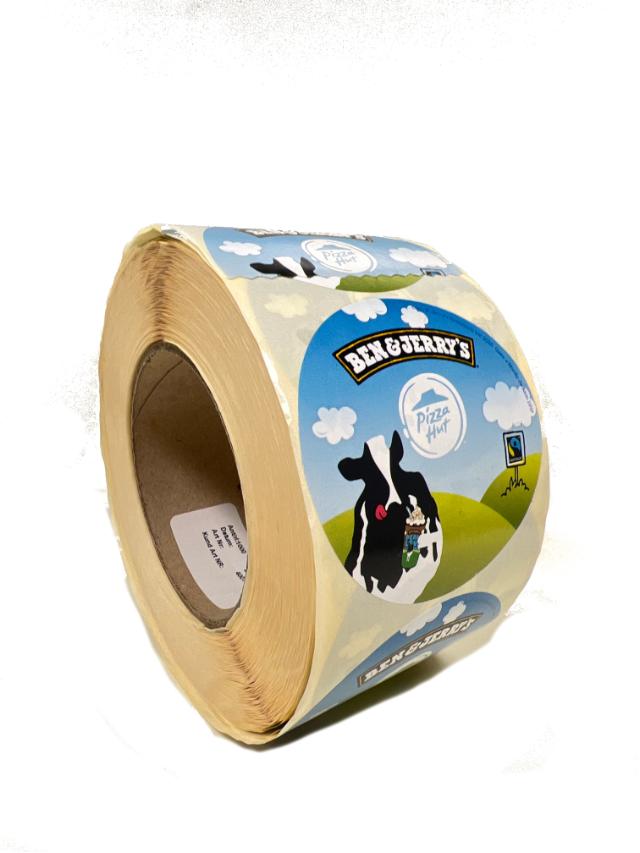 Klisteretikett rulle Ben & Jerry